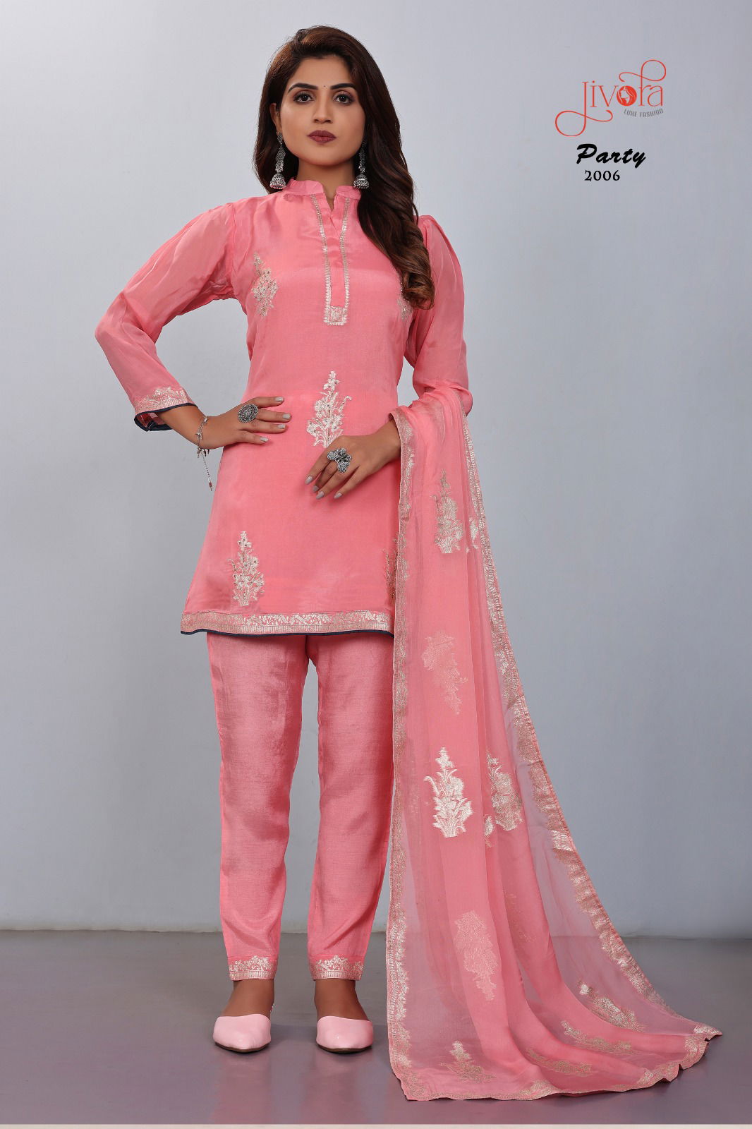 Jivora Party Exclusive Premium Readymade Suits Wholesale Market In Surat
